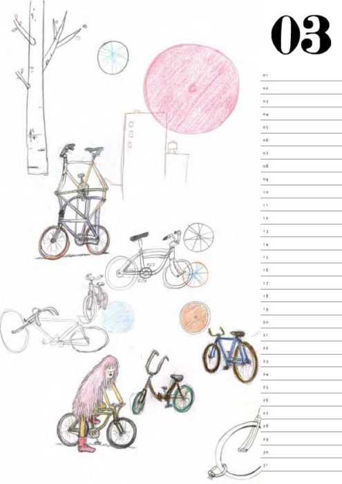 bicycle calendar 2018 自転車カレンダー